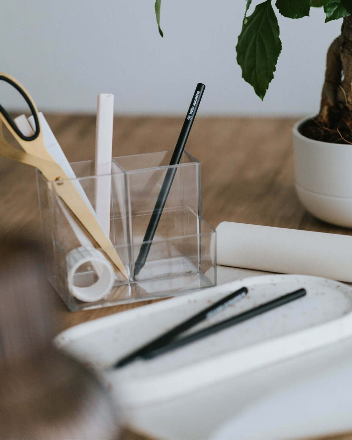Bleistift mit Spruch oder Motiv Hello Sunshine in schwarz weiss