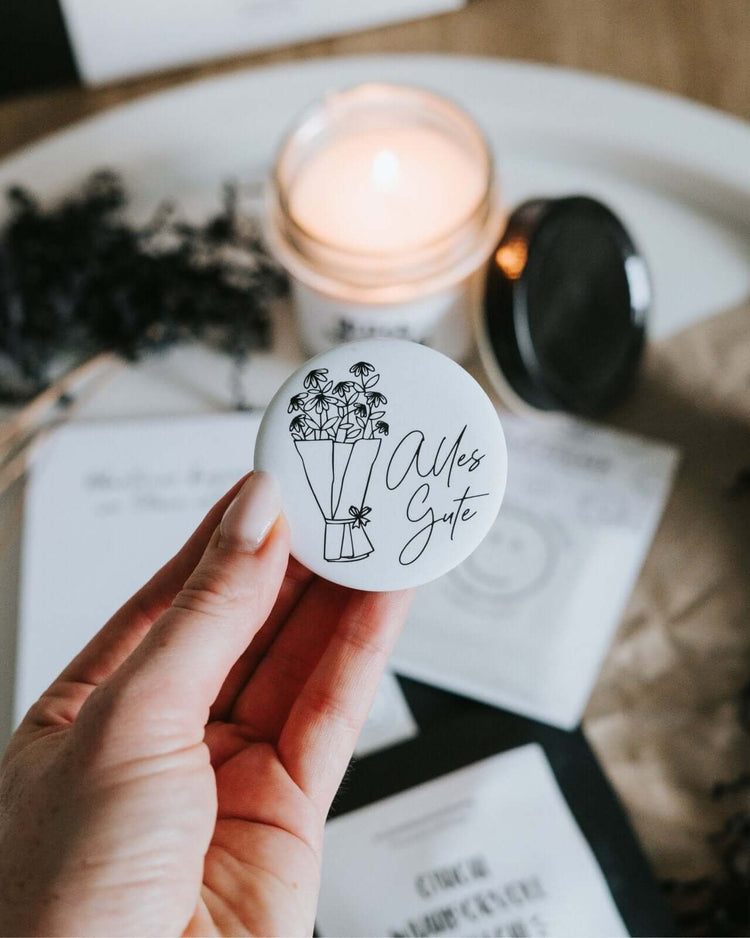 Geschenkbox mit Spruch oder Motiv Geburtstagsbox in schwarz weiss