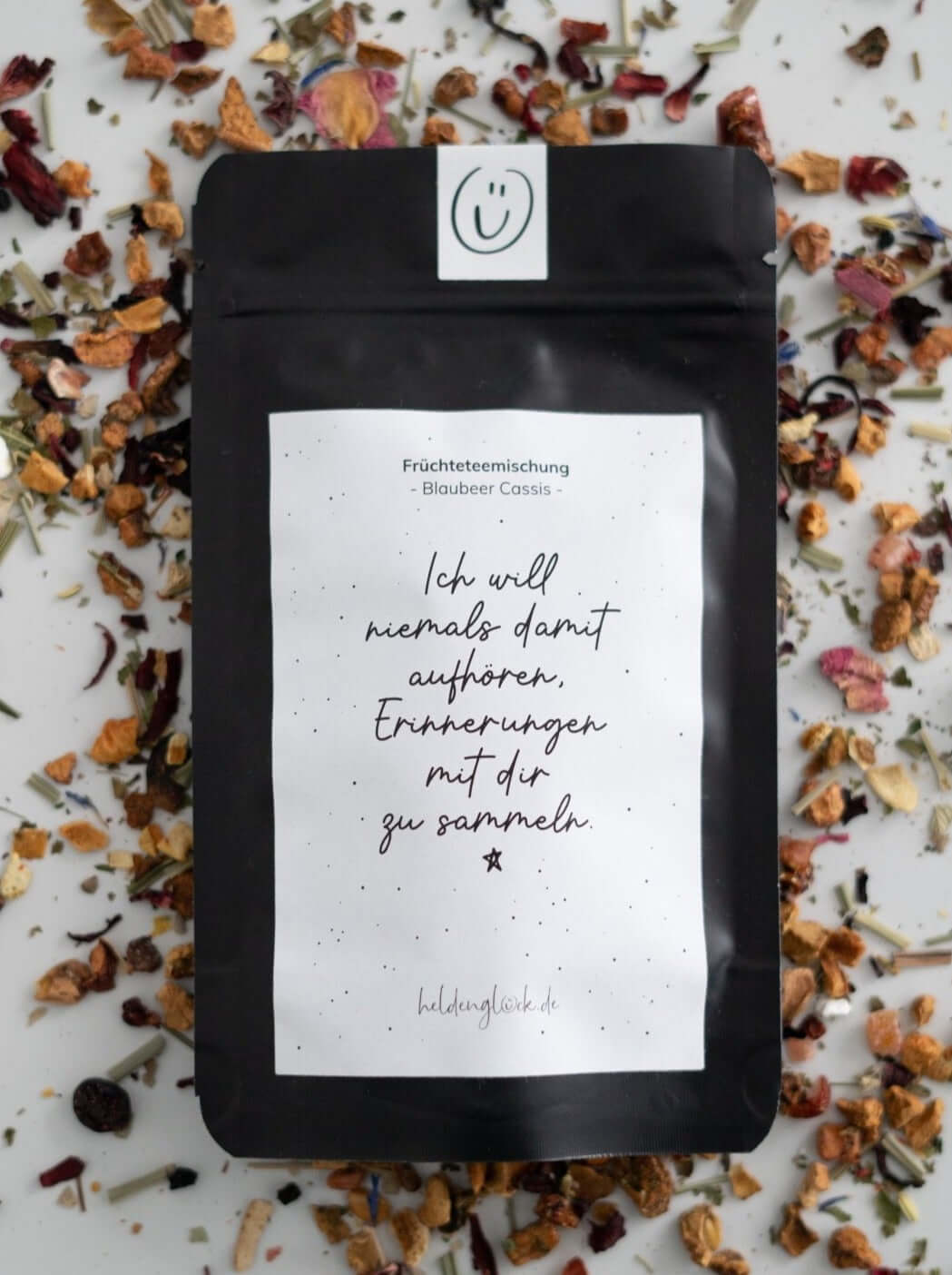 Tee mit Spruch oder Motiv Erinnerungen in schwarz weiss