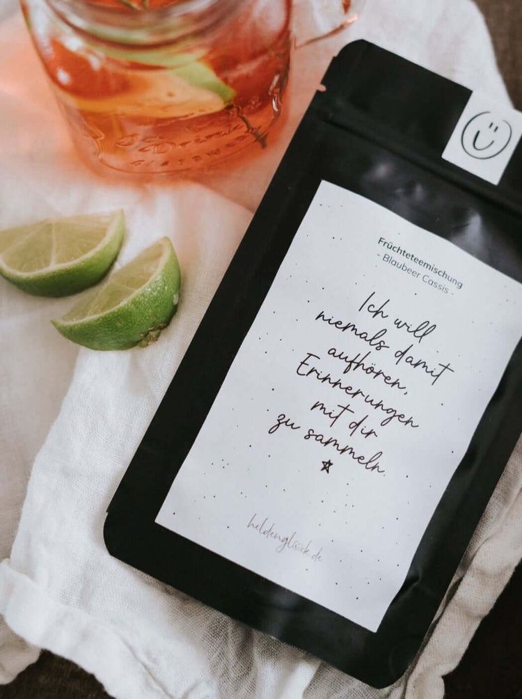 Tee mit Spruch oder Motiv Erinnerungen in schwarz weiss