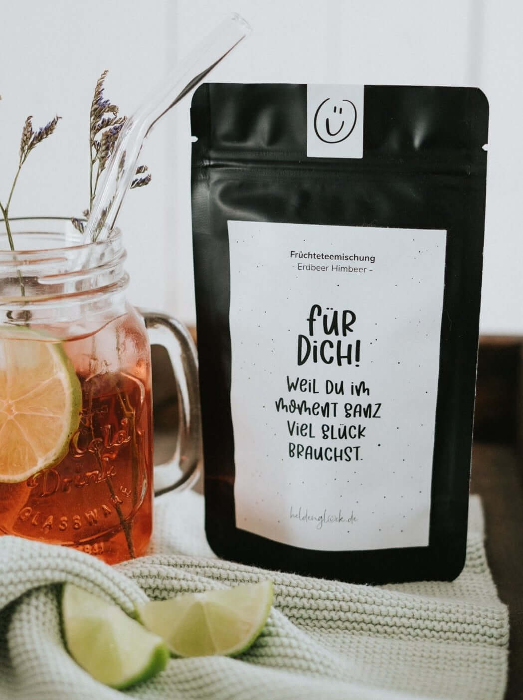 Tee mit Spruch oder Motiv Für Dich in schwarz weiss