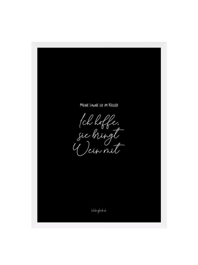 Geschenke mit Spruch – Weinposter für Humor, Stil & schlechte Tage