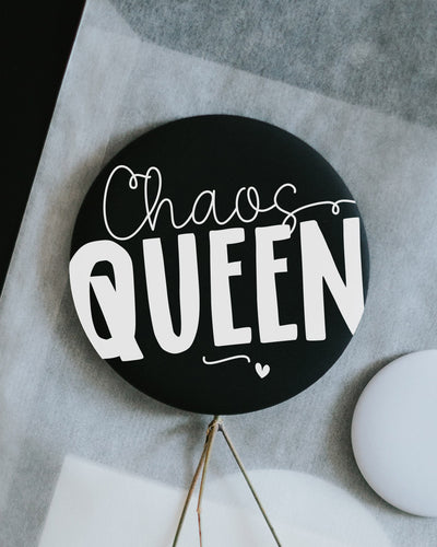 Magnet Chaos Queen – Kühlschrankmagnet mit charmantem Spruch als Geschenk