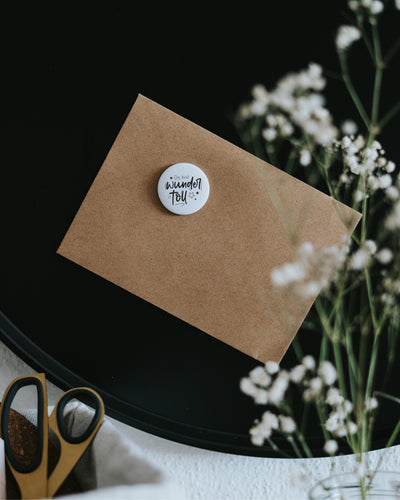 Magnet Du bist Wundertoll – Kühlschrankmagnet mit liebevollem Spruch als Geschenk