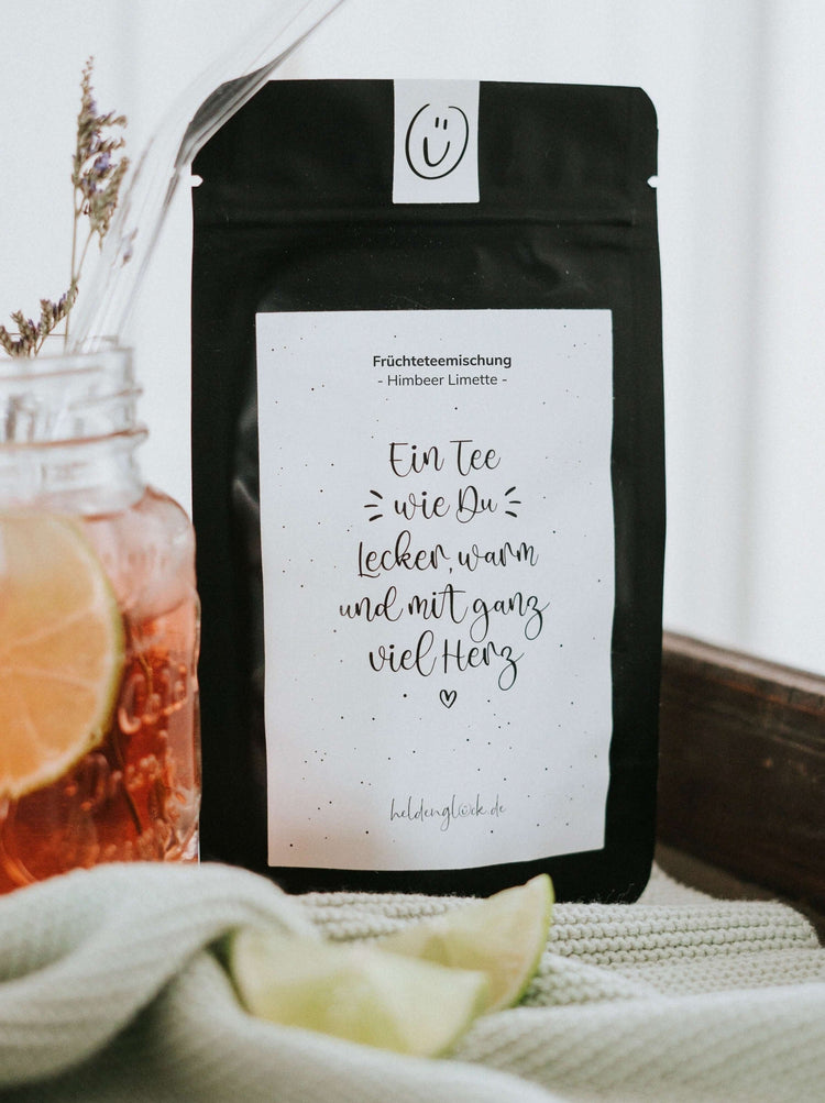 Tee mit Spruch oder Motiv Ein Tee wie Du in schwarz weiss
