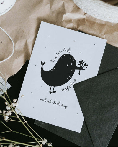 Geschenke für Herzensmenschen – Postkarte „Einfach so“ als Geste