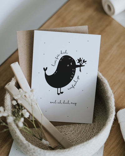 Geschenke für Herzensmenschen – Postkarte „Einfach so“ als Geste