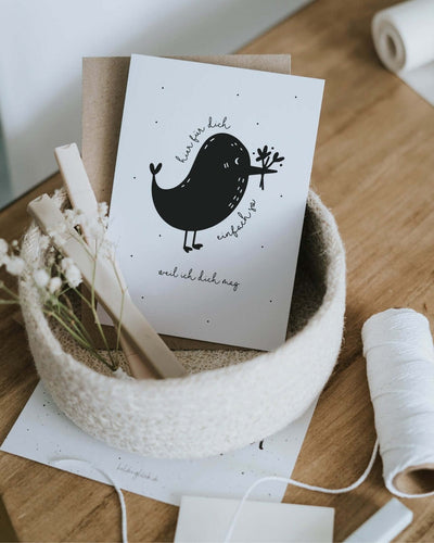 Geschenke für Herzensmenschen – Postkarte „Einfach so“ als Geste