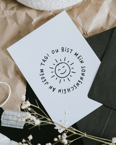 Geschenke mit Herz – Postkarte „Du bist mein Sonnenschein“ verschenken