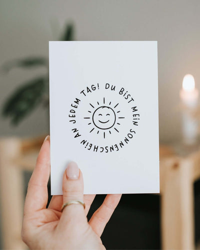 Geschenke mit Herz – Postkarte „Du bist mein Sonnenschein“ verschenken
