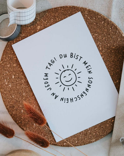 Geschenke mit Herz – Postkarte „Du bist mein Sonnenschein“ verschenken