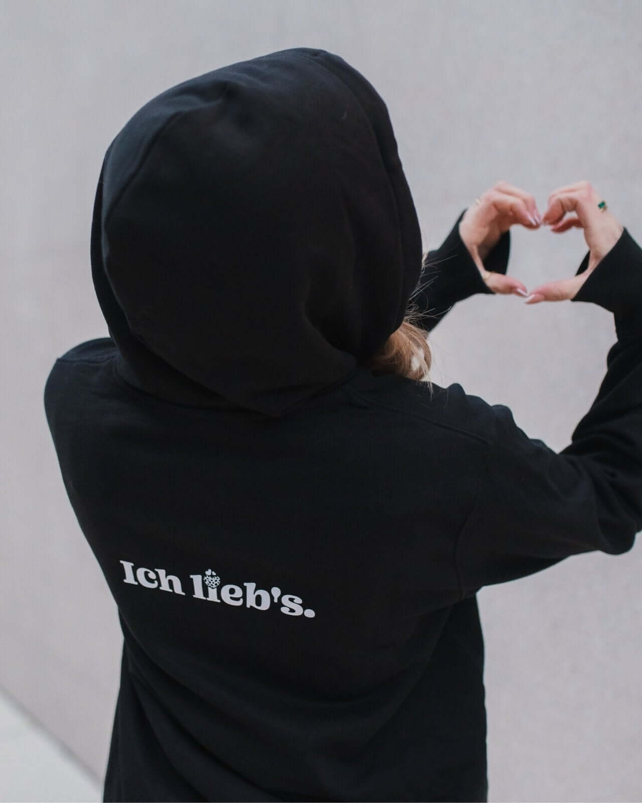 Pullover & Hoodie mit Spruch oder Motiv Ich lieb's in schwarz weiss