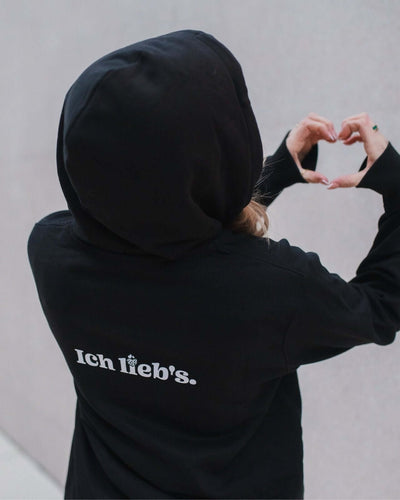 Pullover & Hoodie mit Spruch oder Motiv Ich lieb's in schwarz weiss