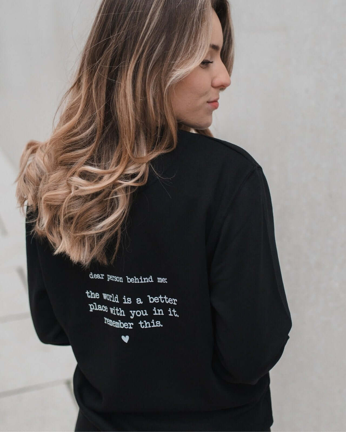 Pullover & Hoodie mit Spruch oder Motiv You are enough in schwarz weiss