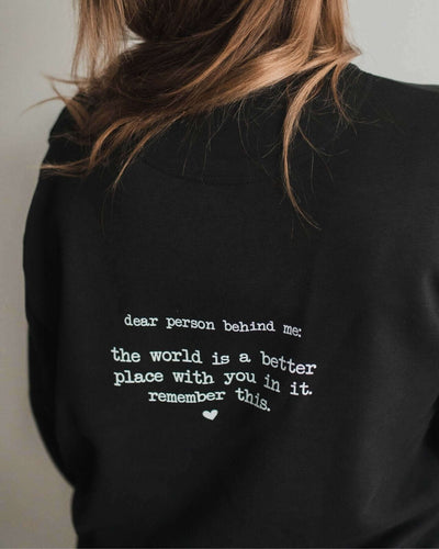 Pullover & Hoodie mit Spruch oder Motiv You are enough in schwarz weiss