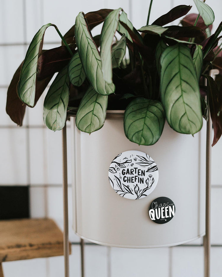 Magnet Garten Chefin – großer Kühlschrankmagnet für Gartenfreund:innen als Geschenk