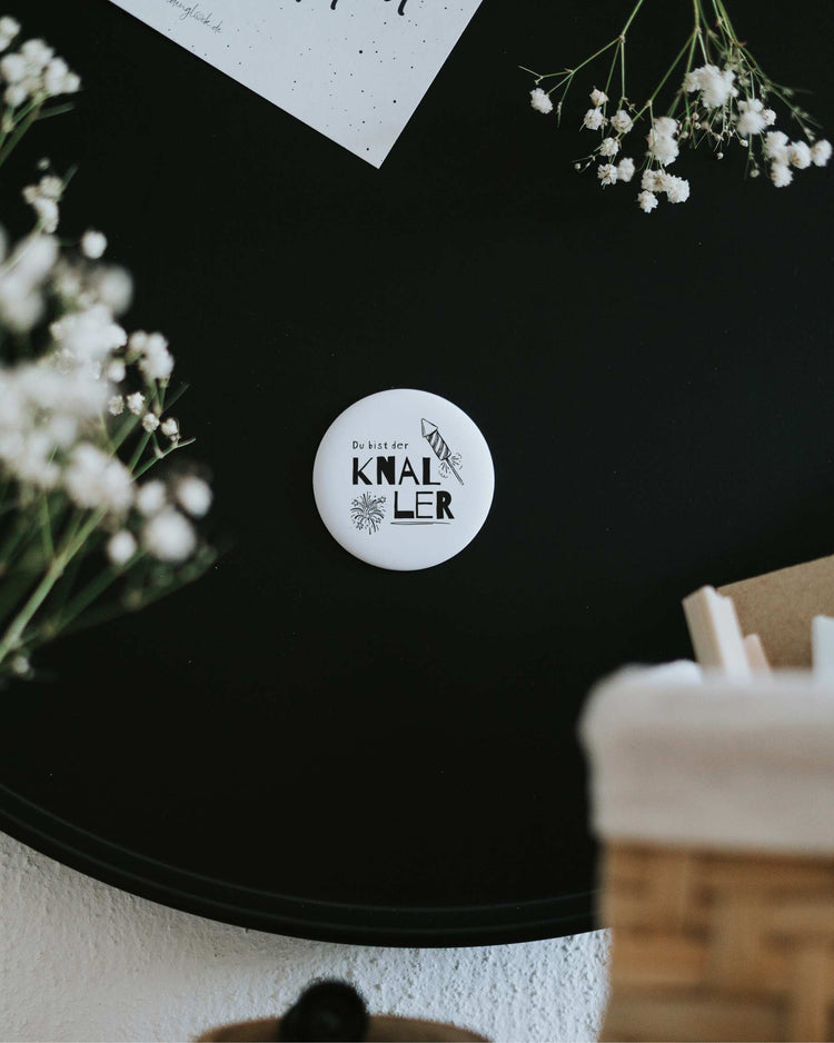 Magnet Du bist der Knaller – großer Kühlschrankmagnet mit schwungvollem Spruch als Geschenk