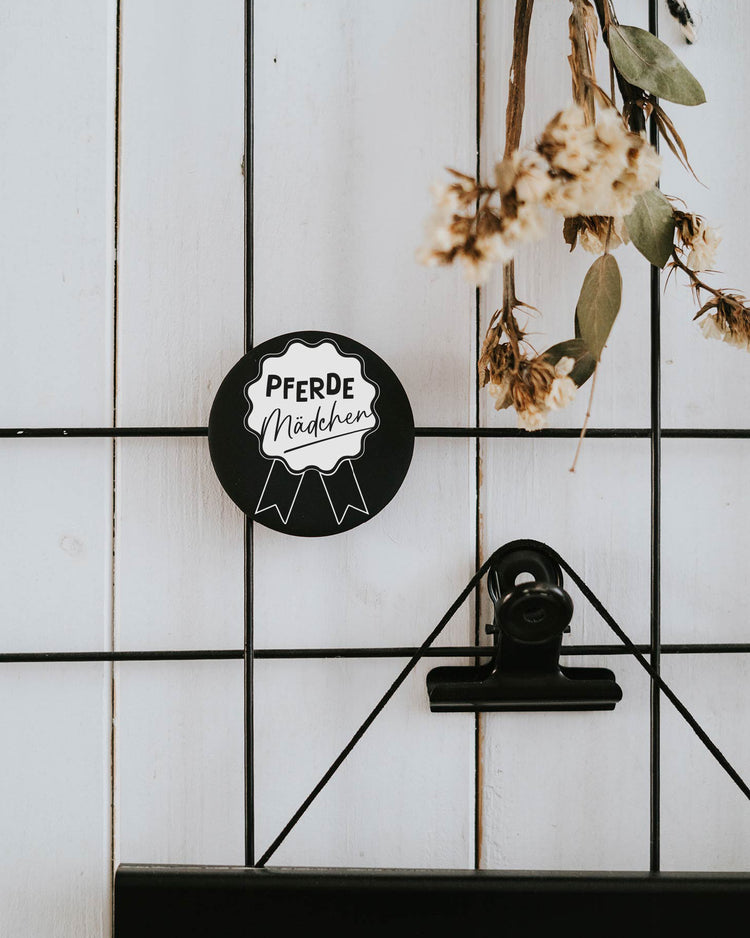 Magnet Pferde Mädchen – großer Kühlschrankmagnet für Pferdefans als Geschenk