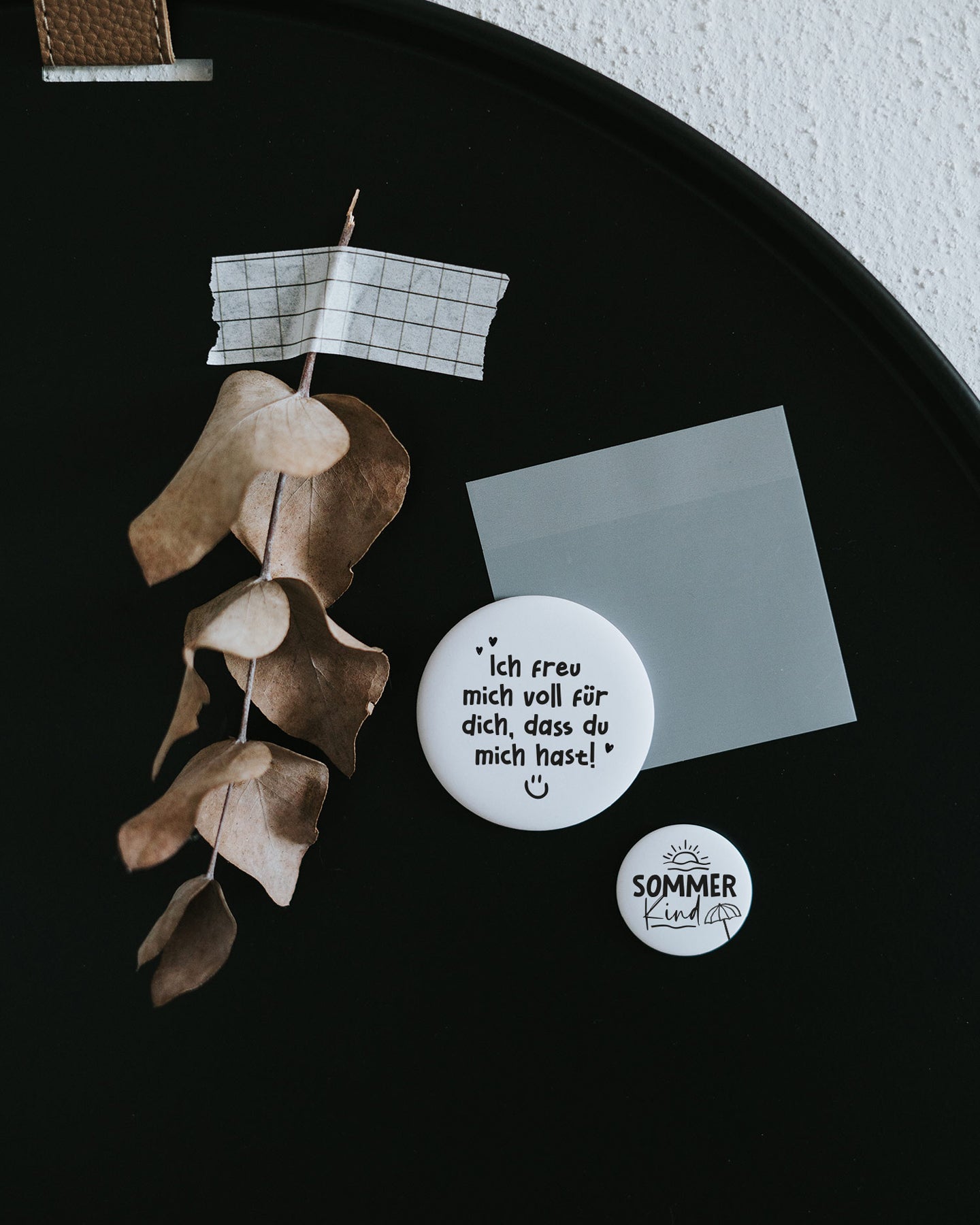 Magnet Ich freu mich voll für dich dass du mich hast – großer Kühlschrankmagnet als Geschenk