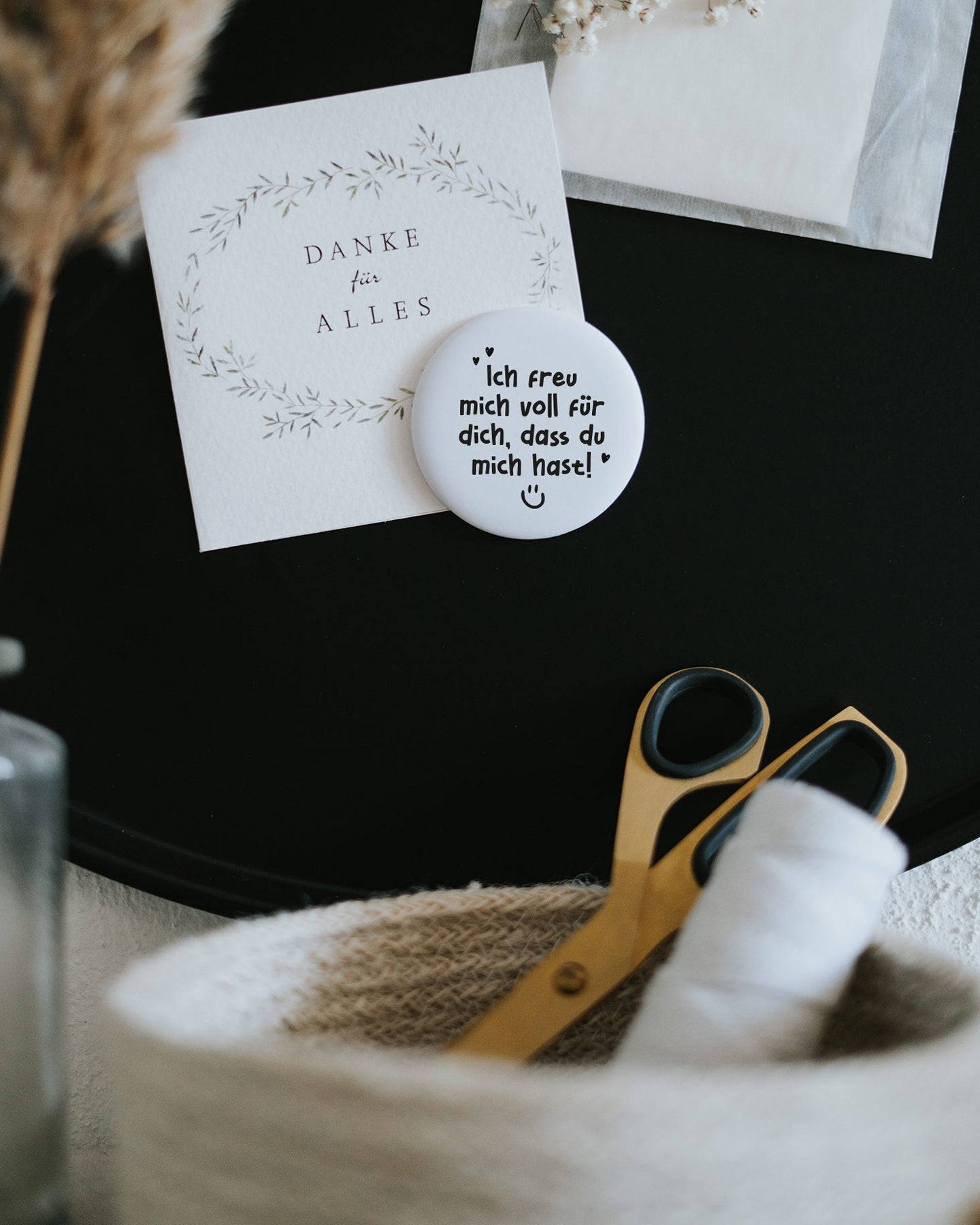 Magnet Ich freu mich voll für dich dass du mich hast – großer Kühlschrankmagnet als Geschenk
