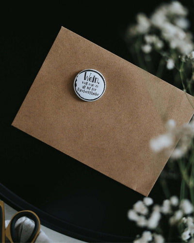 Magnete mit Spruch oder Motiv Bärchenpflaster · klein in schwarz weiss