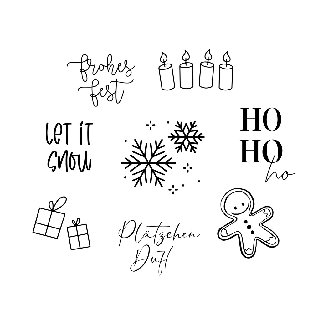 Weihnachtliche Storysticker