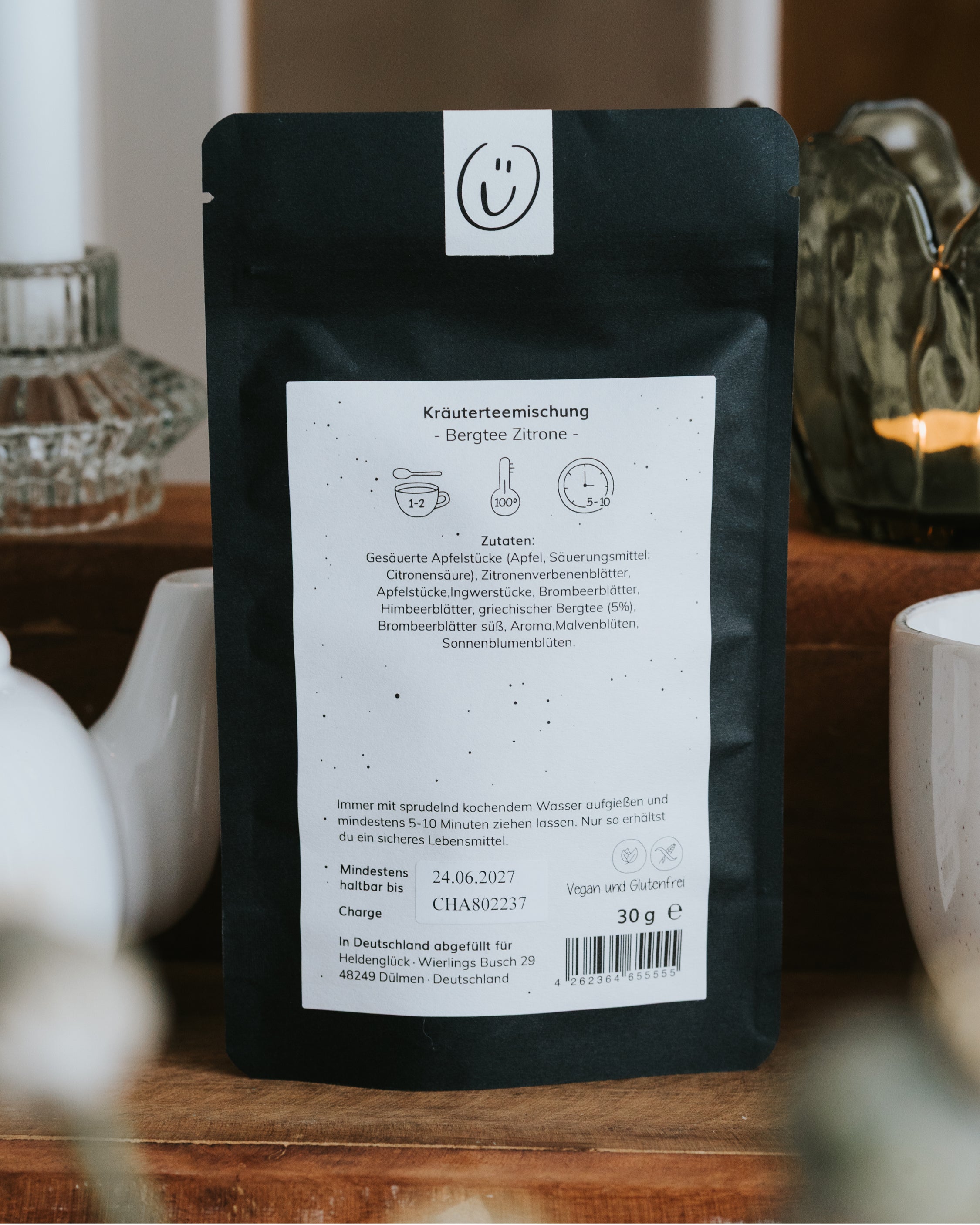 Kräutertee mit Zitronen- und Ingwernote – liebevoll komponiert zum Verschenken oder Selbstverwöhnen