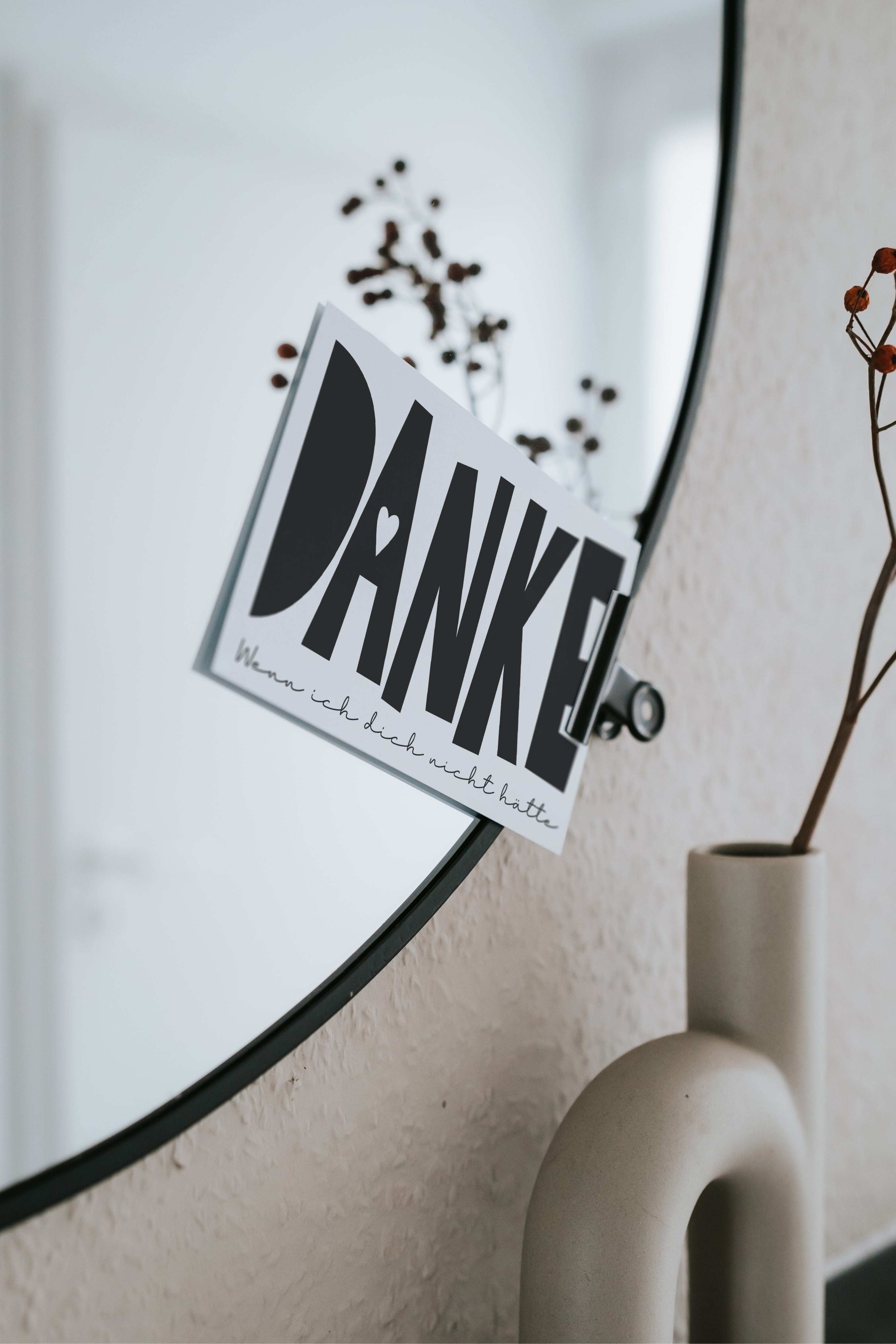 Edle Postkarte mit emotionalem Spruch – ein stilles Dankeschön für Lieblingsmenschen im Alltag.