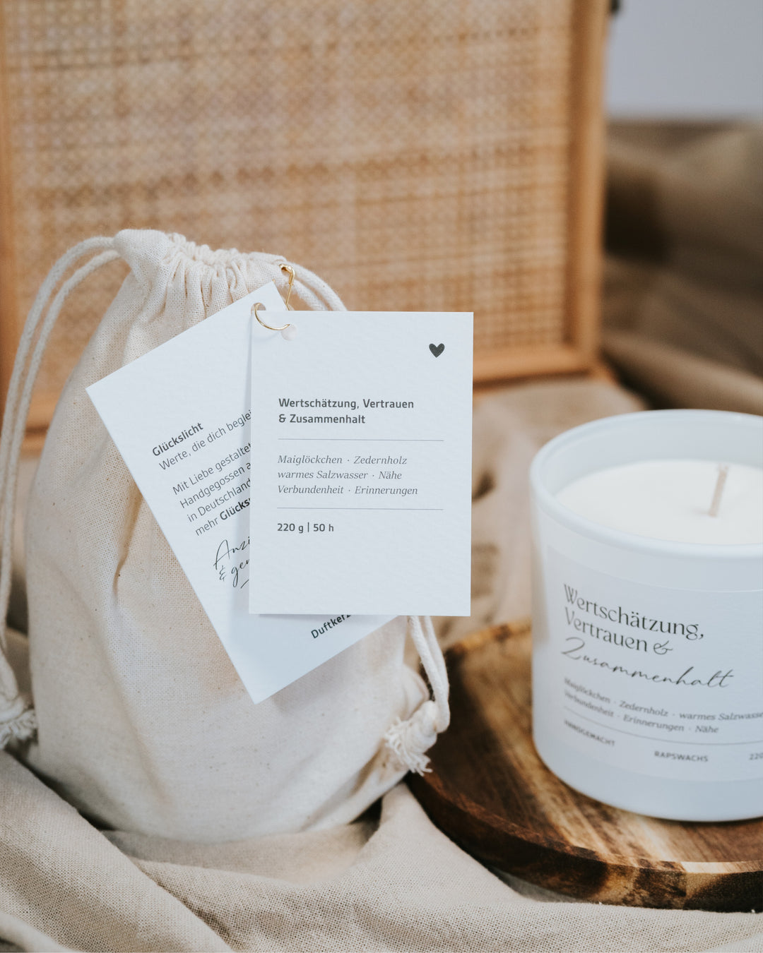 Duftkerze „Vertrauen & Zusammenhalt“ – Lichtmoment für Menschen, die wichtig sind