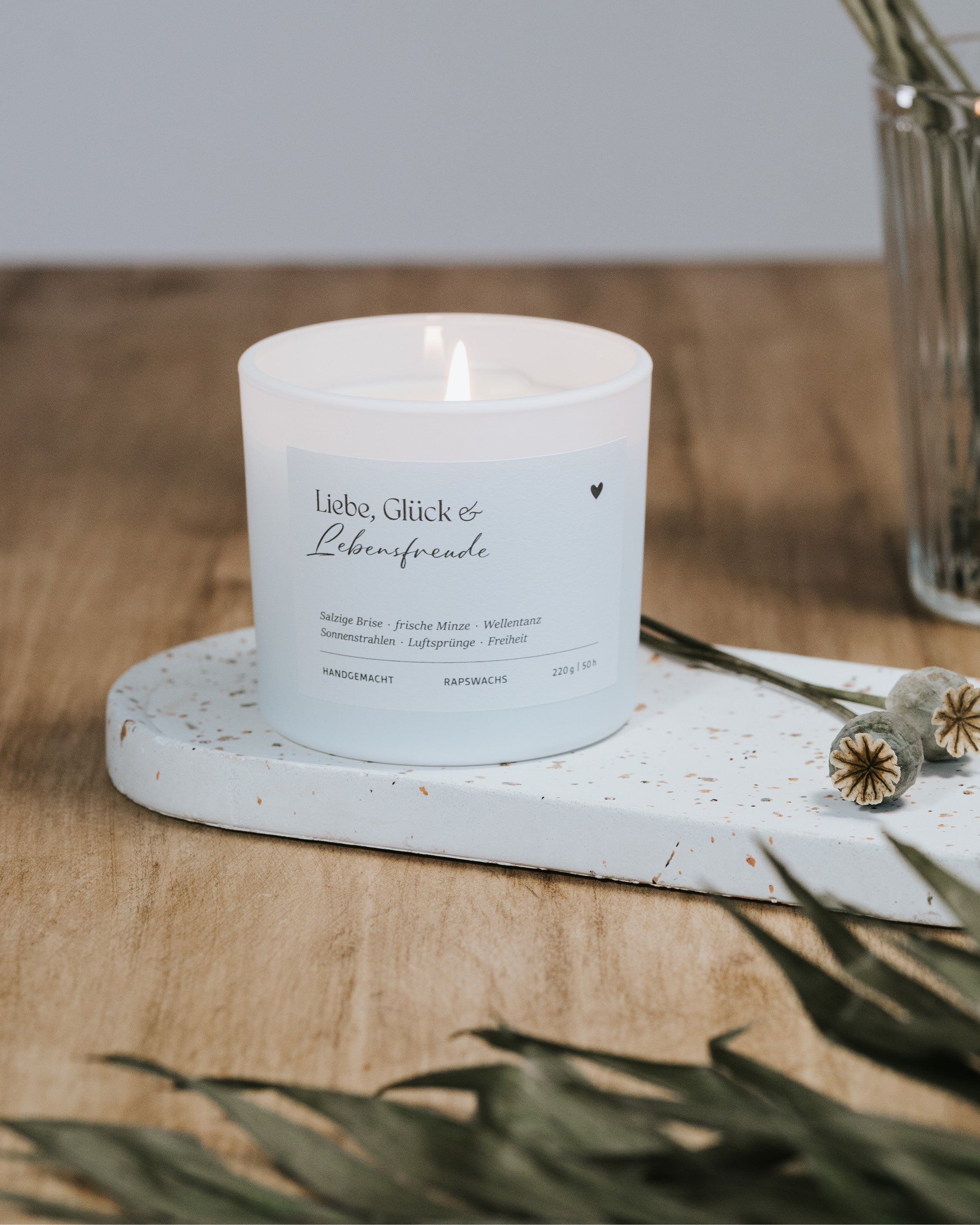 Handgemachte Duftkerze mit maritimer Note – perfekt für gute Laune und Sommerstimmung