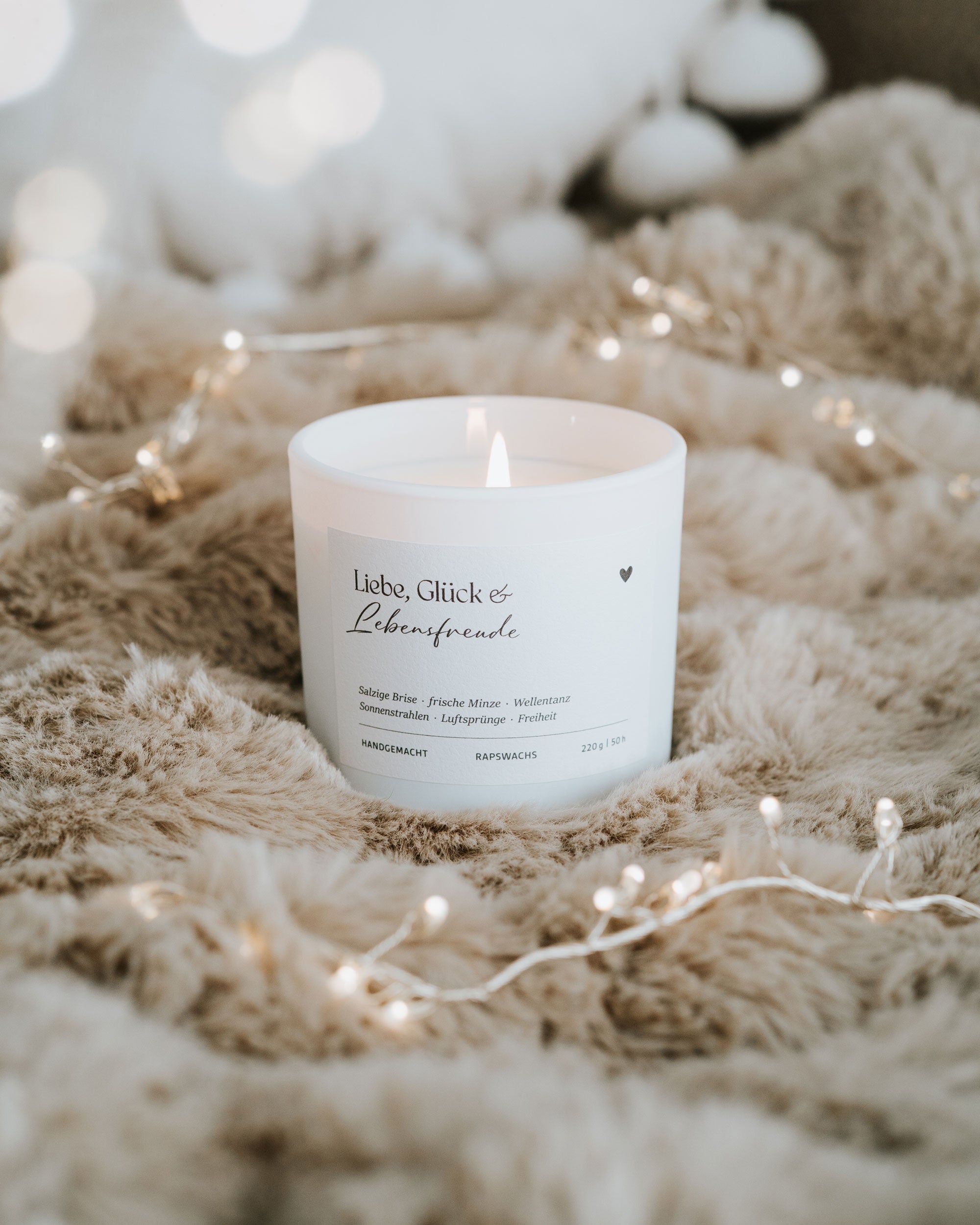 Duftkerze Liebe, Glück & Lebensfreude – erfüllt den Moment mit Leichtigkeit und Sommergefühl