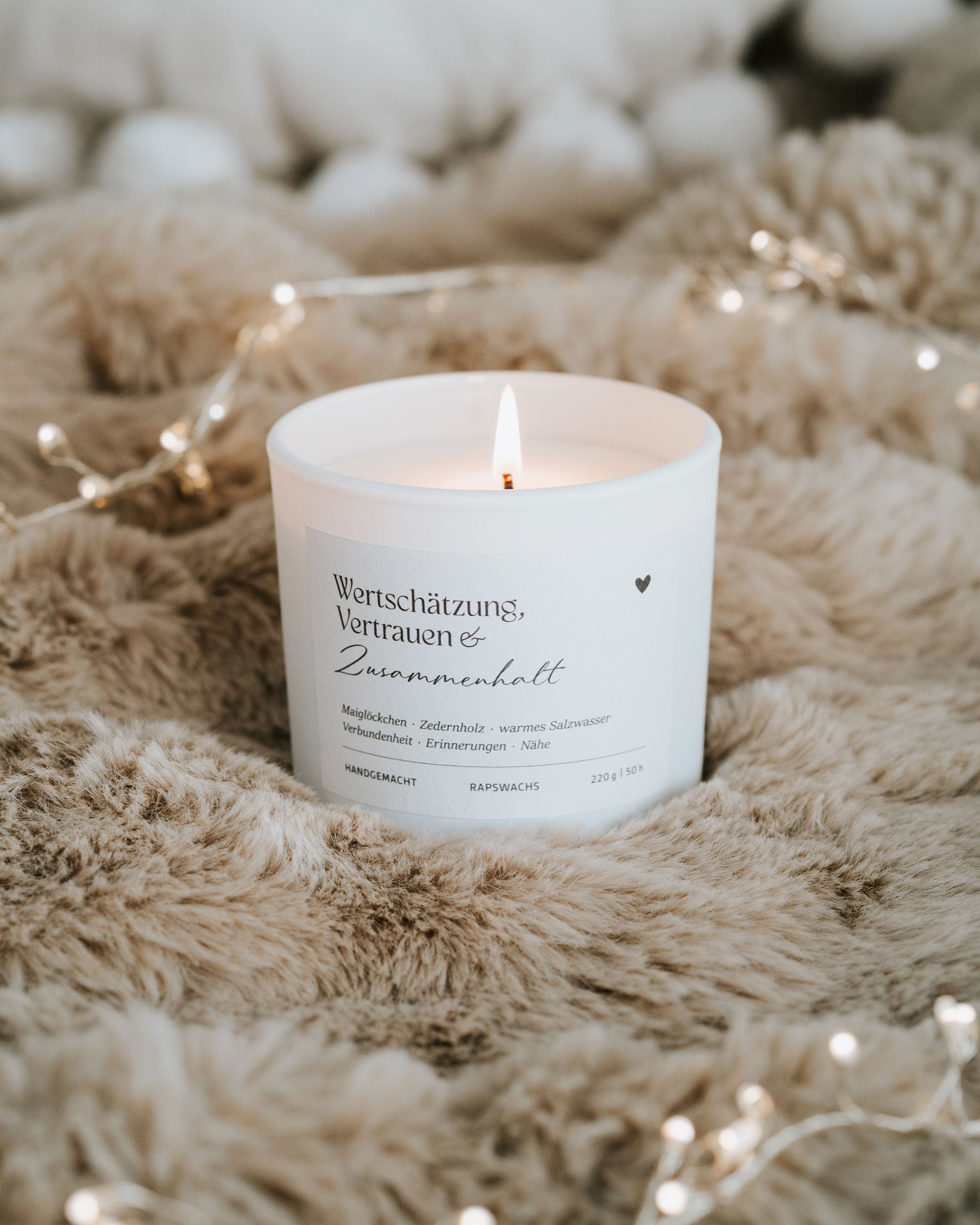Duftkerze Wertschätzung, Vertrauen & Zusammenhalt – ein warmes Licht für gemeinsame Momente