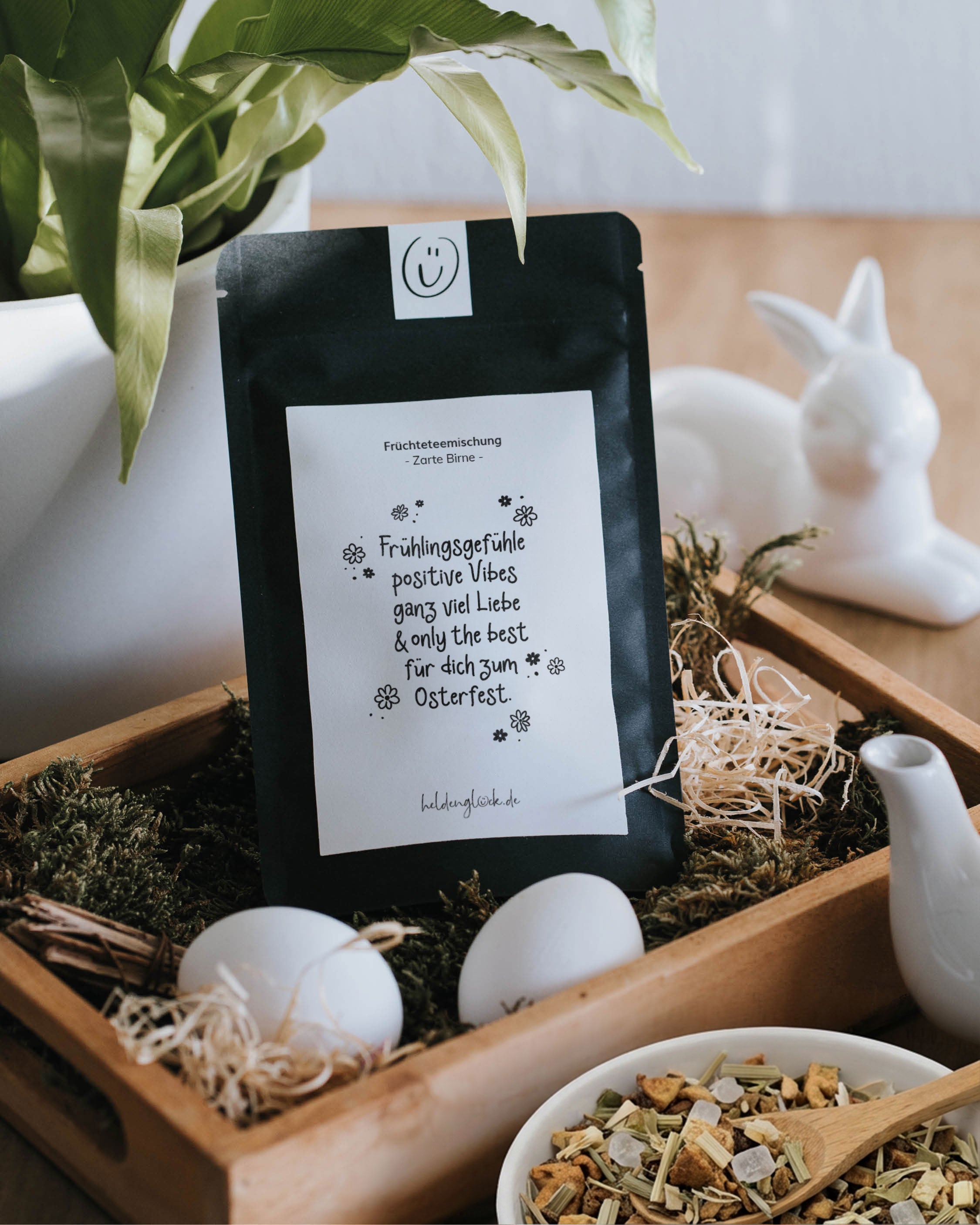 Früchtetee „Frühlingsgefühle“ mit zarter Birnennote – positive Vibes zum Osterfest