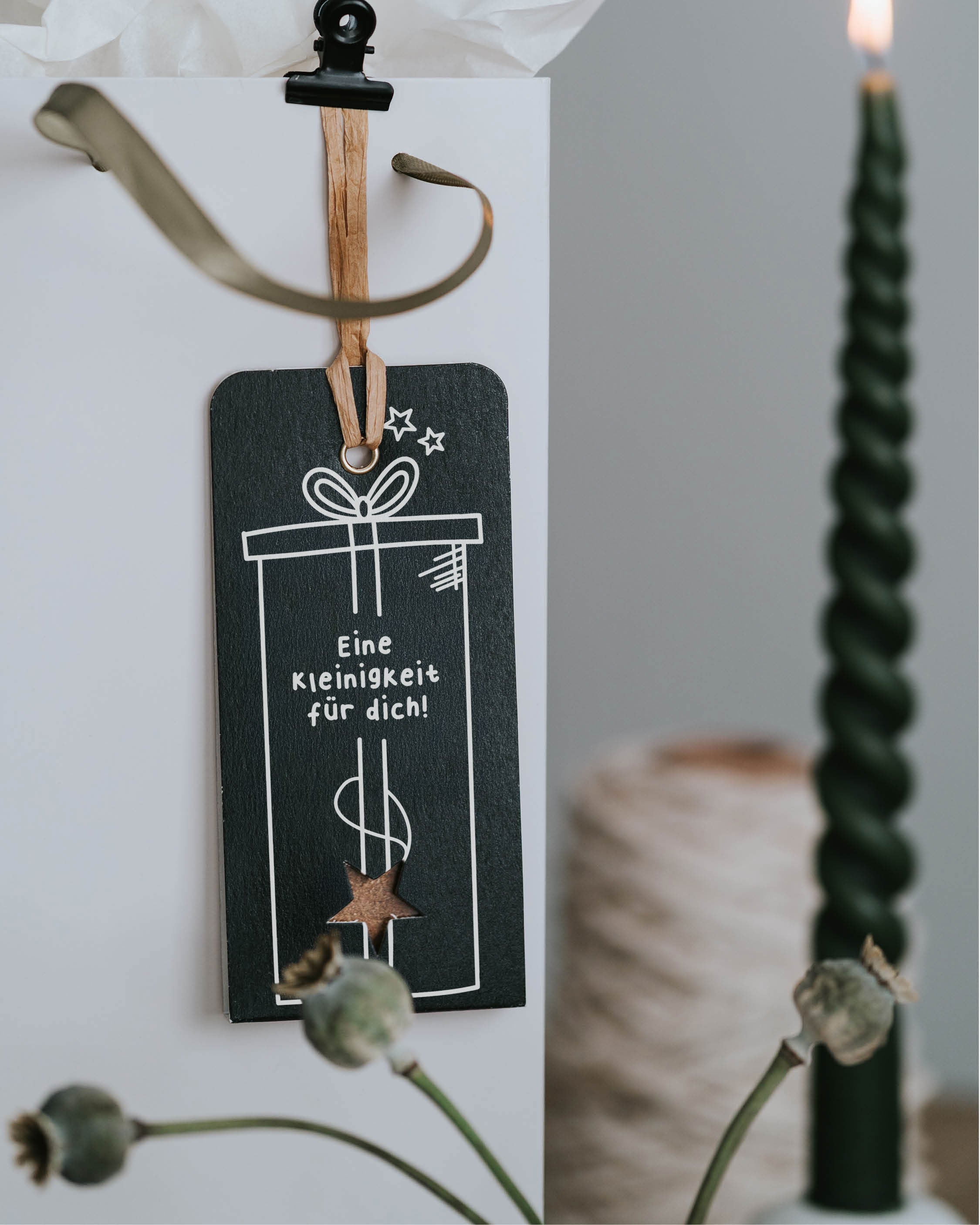 Schlicht gestalteter Geschenkanhänger – dezent, wertschätzend und zeitlos