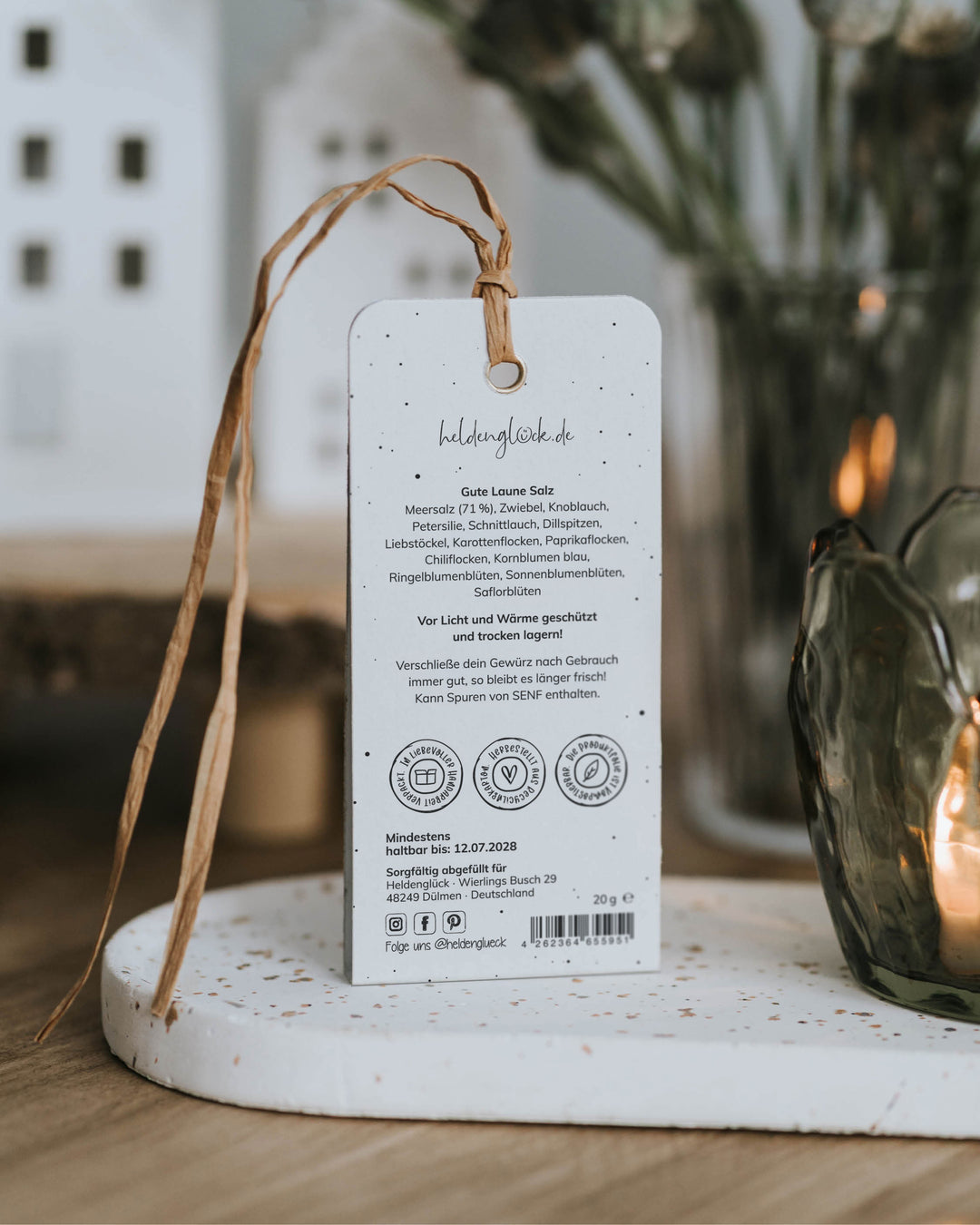 Oster-Geschenkanhänger mit Salz, lokal produziert in Österreich