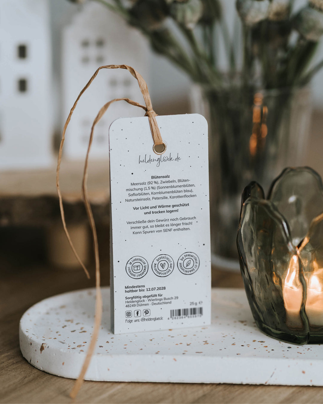 Oster-Geschenkanhänger mit Salz, lokal produziert in Österreich