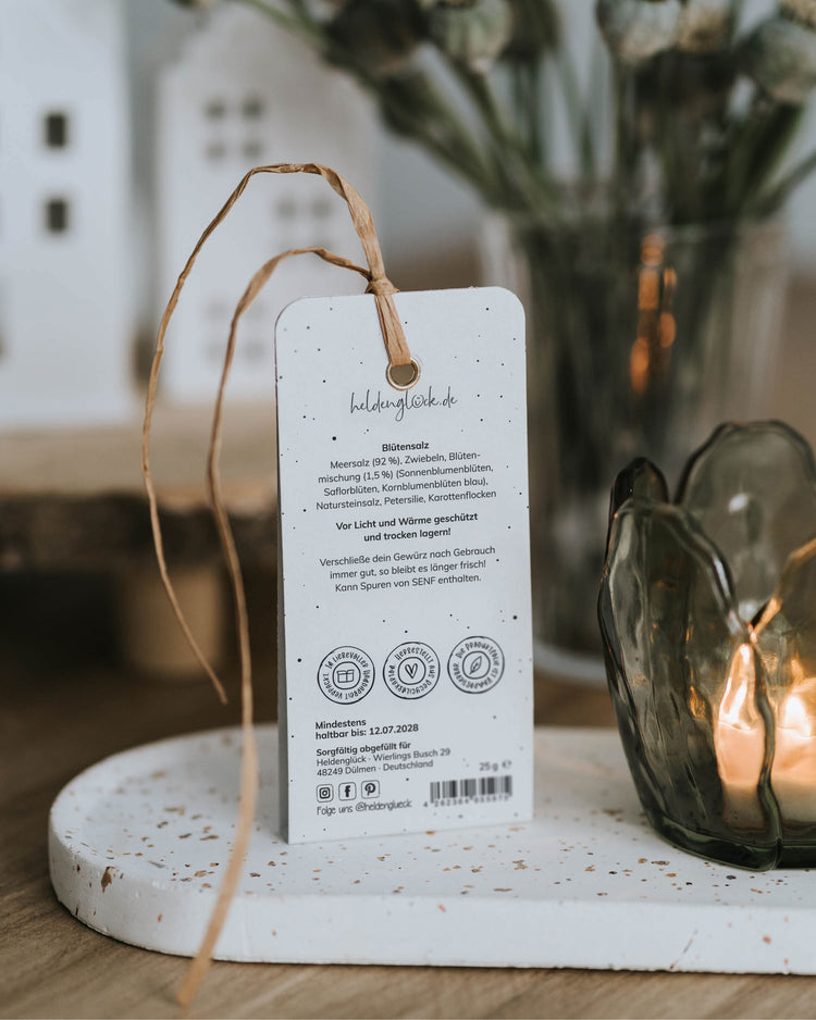 Oster-Geschenkanhänger mit Salz, lokal produziert in Österreich