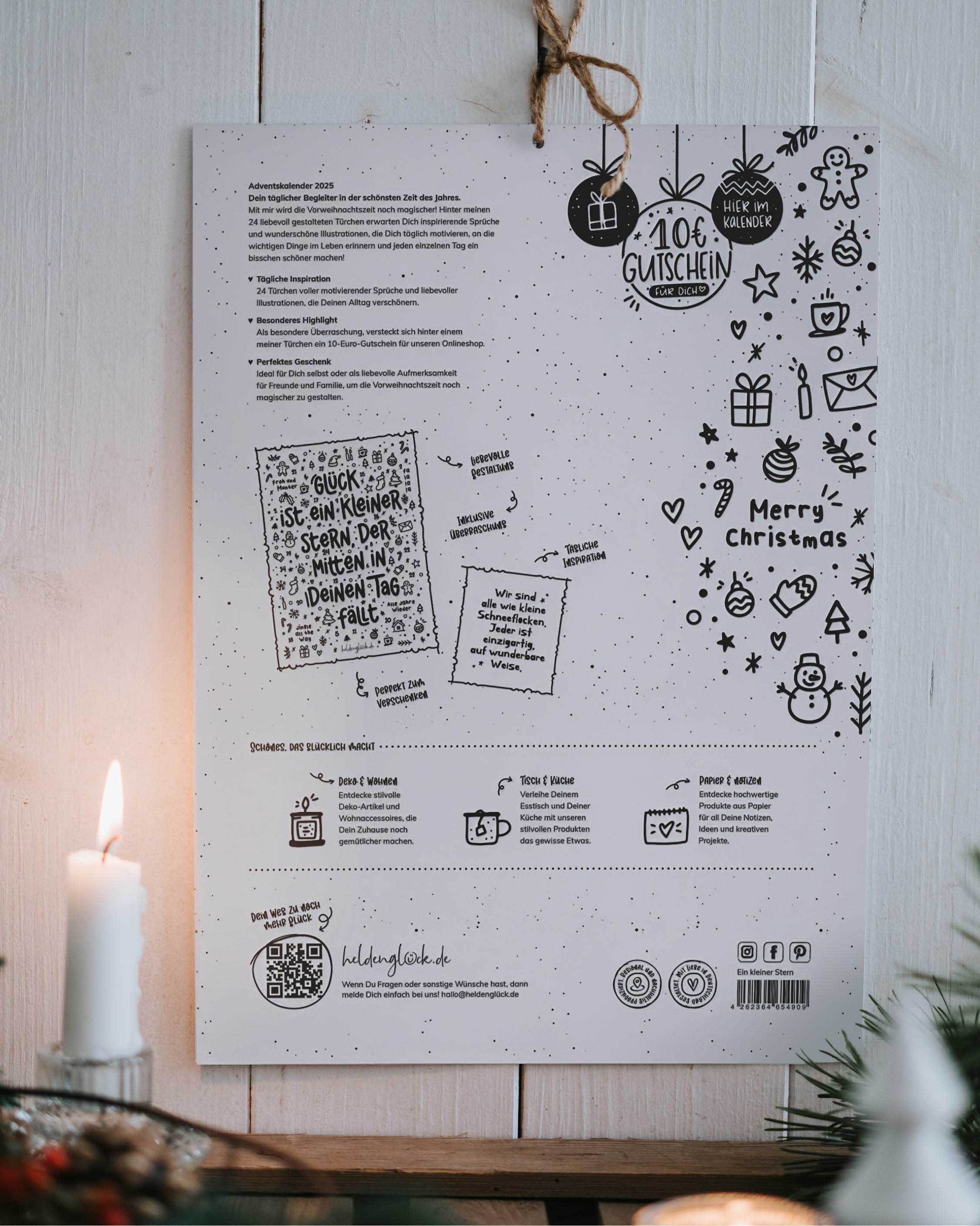 Eine besondere Geschenkidee für Freund:innen oder dich selbst – 24 Tage voller kleiner Glücksmomente.