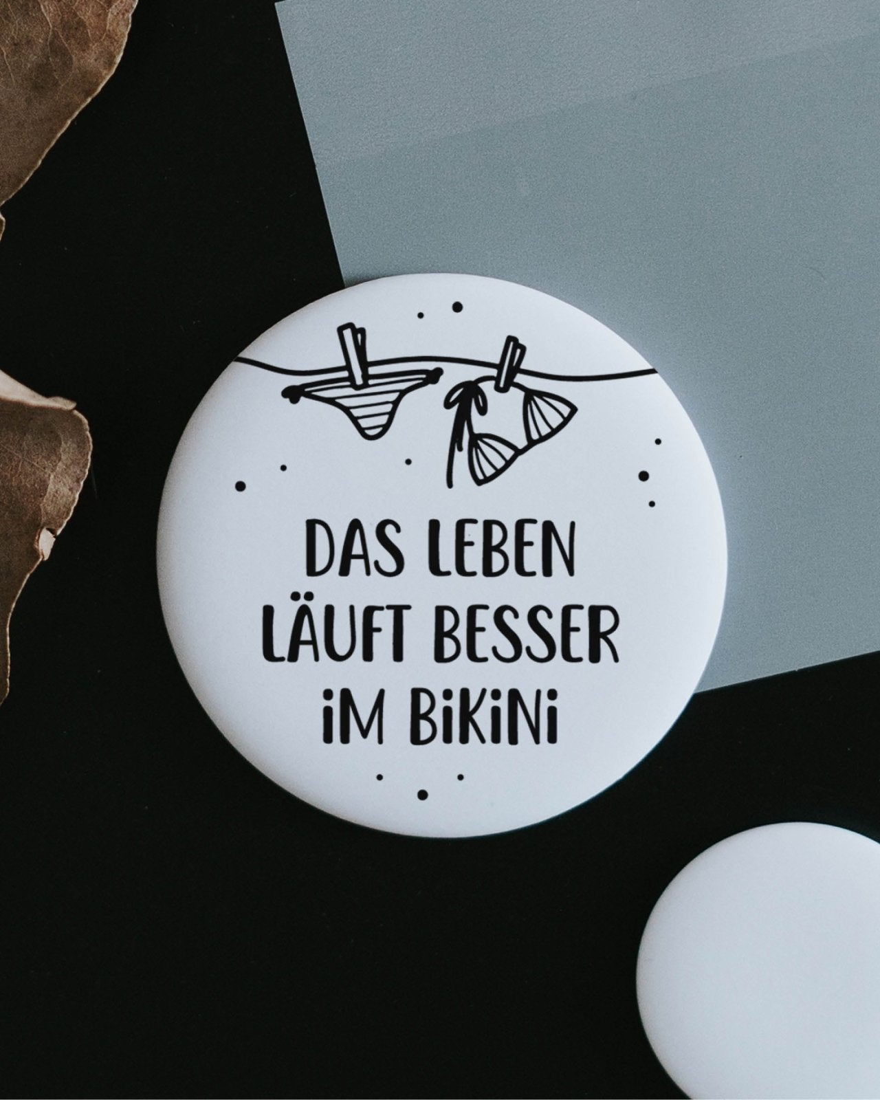 Leben im Bikini · groß Magnet Heldenglück   
