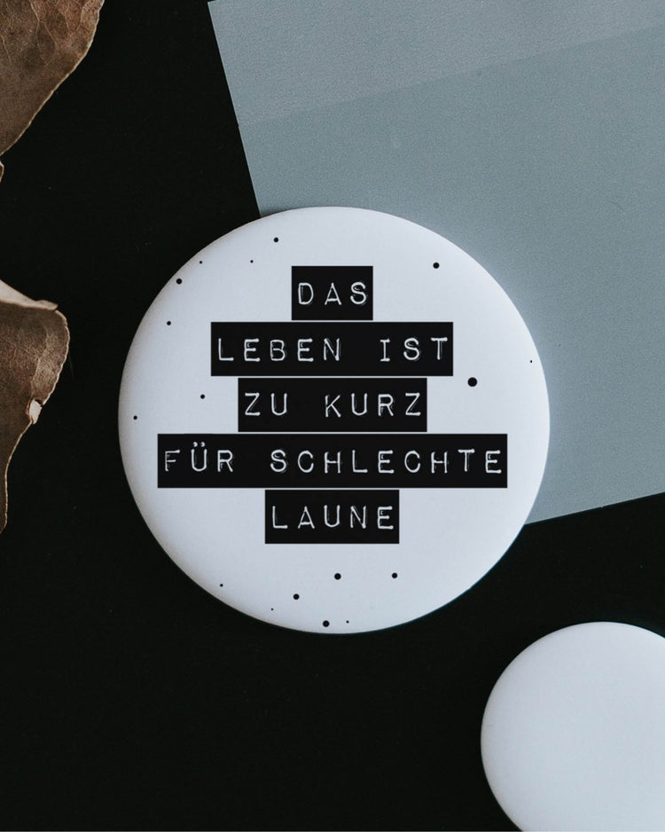 Leben zu kurz · groß Magnet Heldenglück   