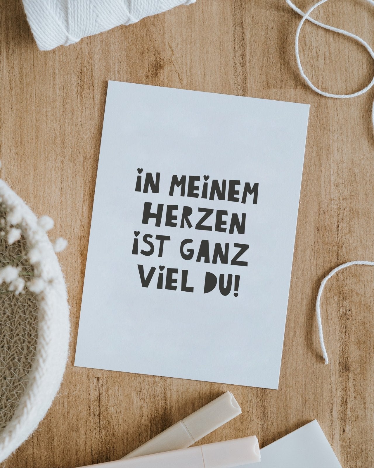 In meinem Herzen Postkarte Heldenglück