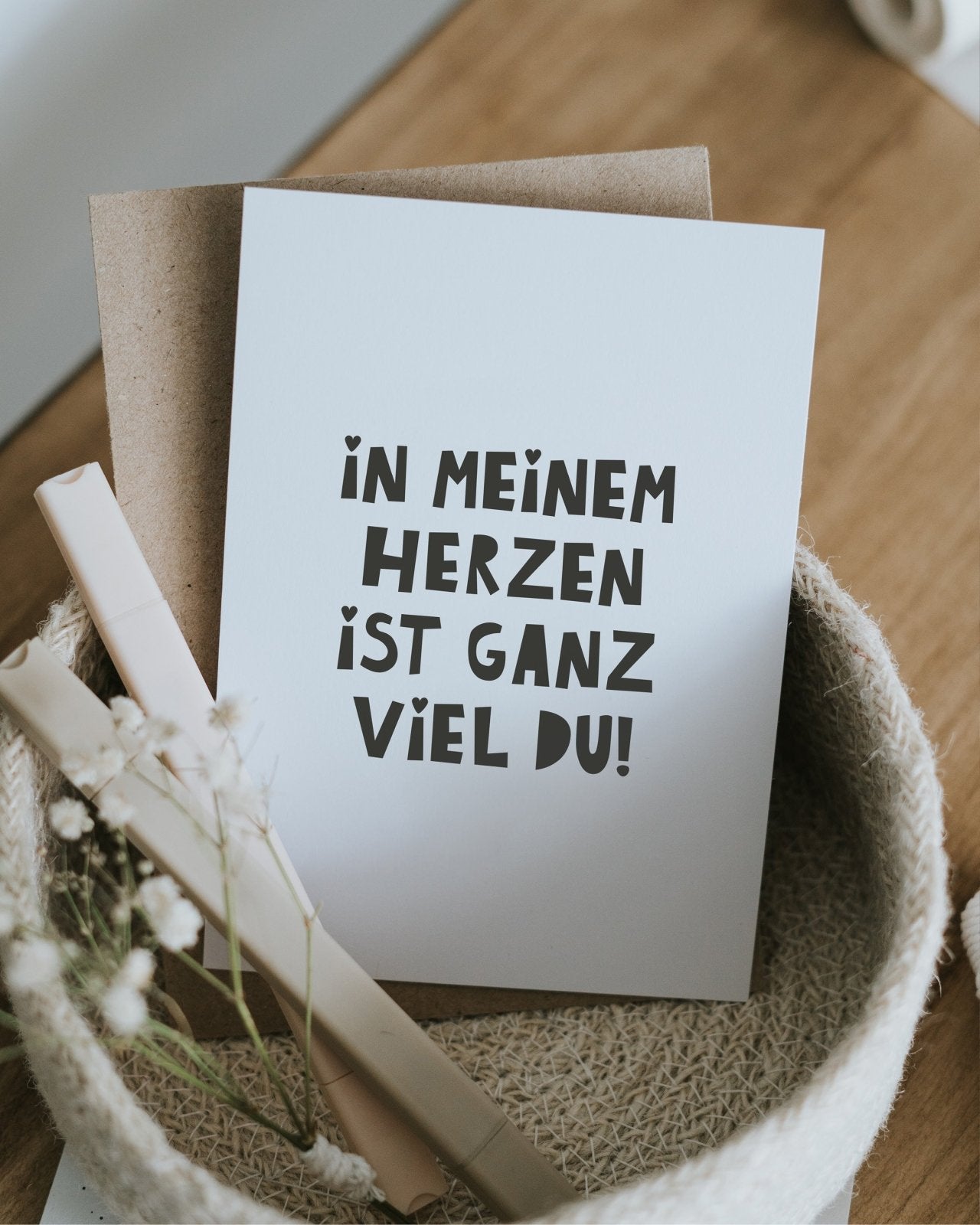 In meinem Herzen Postkarte Heldenglück