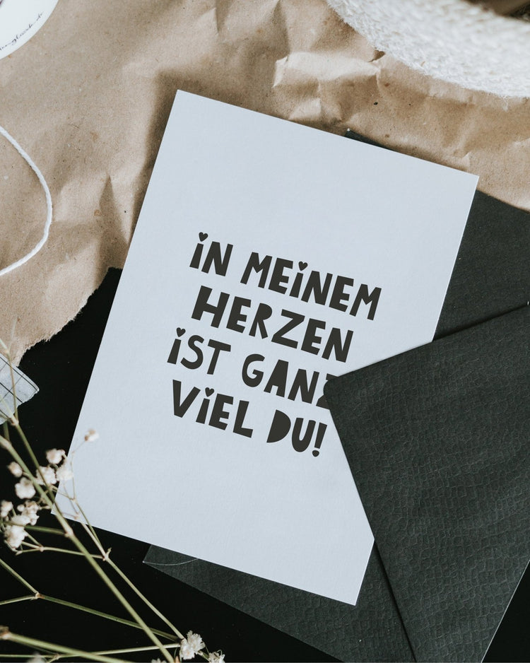 In meinem Herzen Postkarte Heldenglück