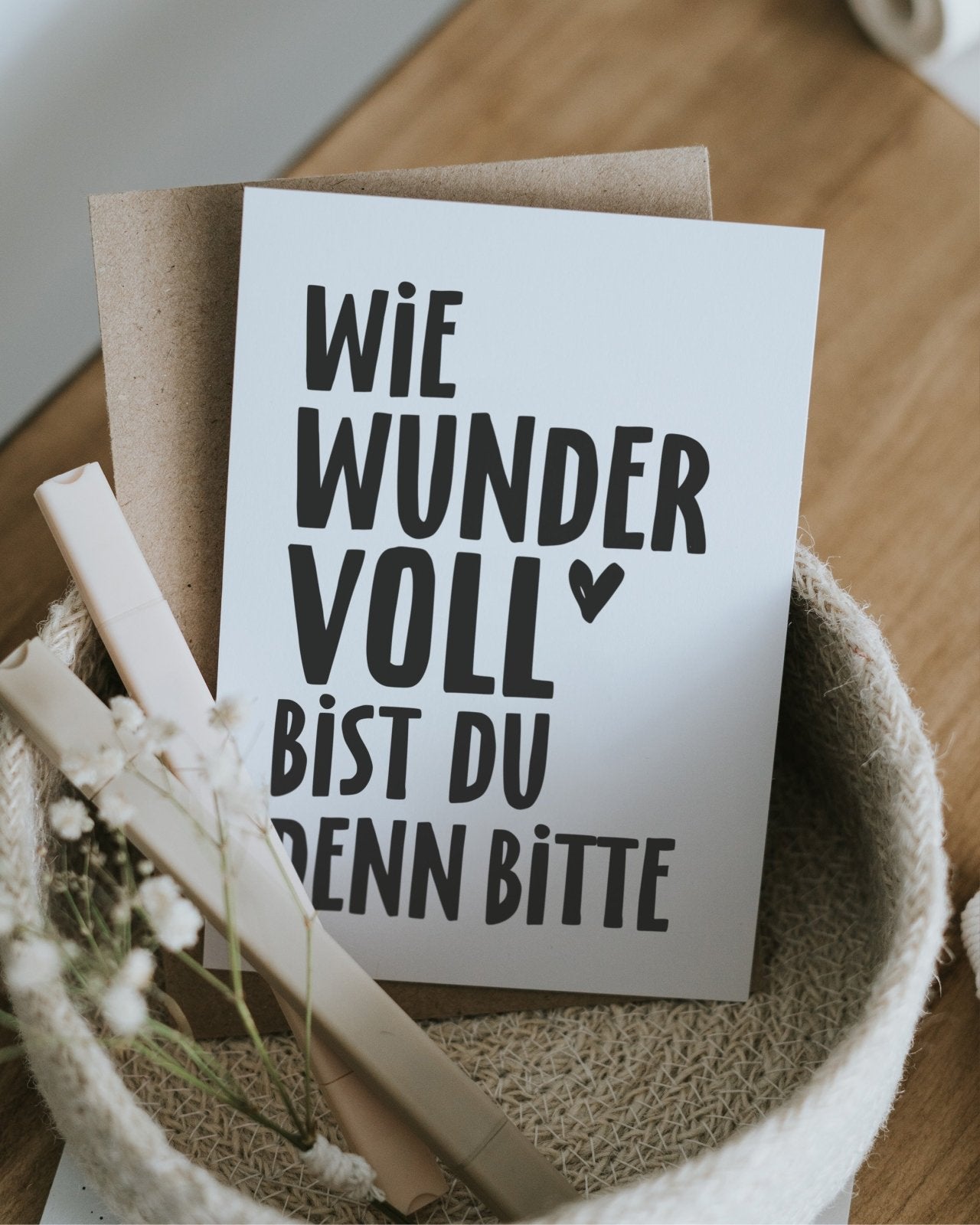 Wie wundervoll Postkarte Heldenglück