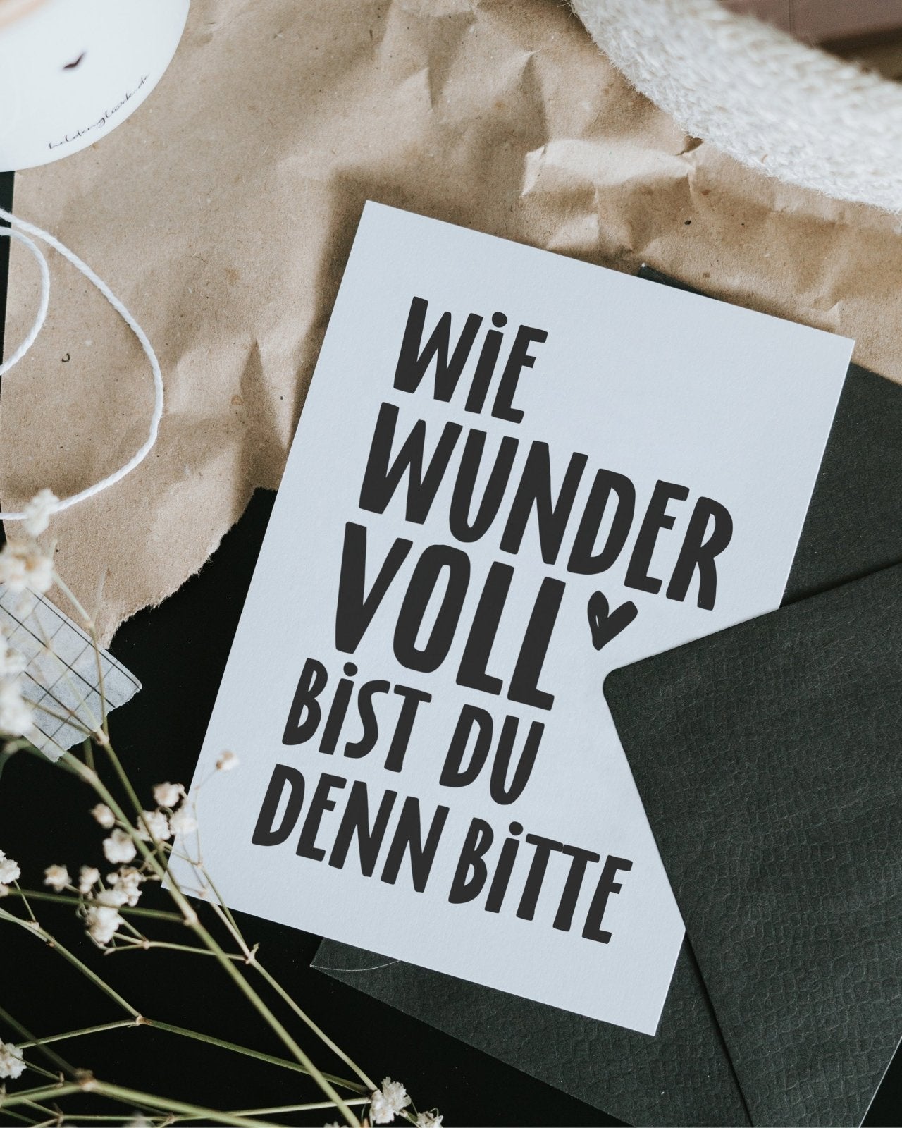 Wie wundervoll Postkarte Heldenglück