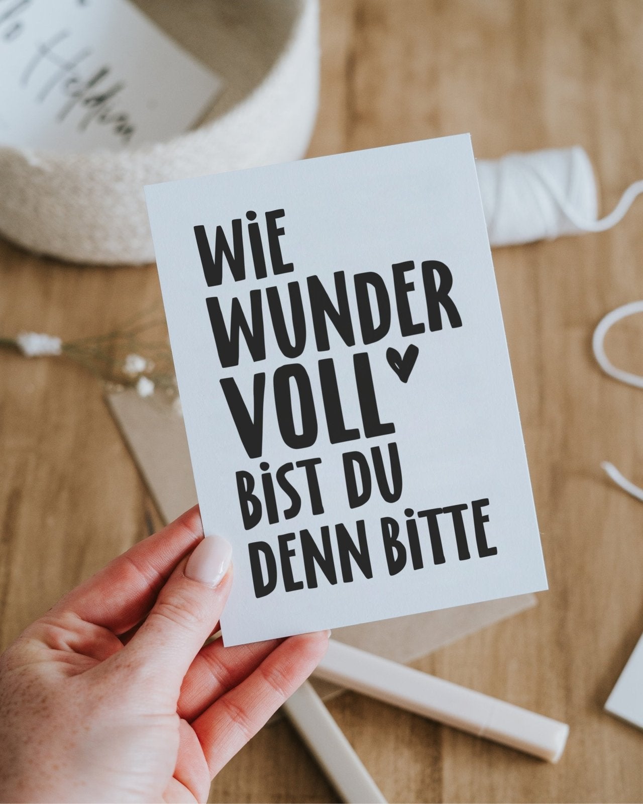 Wie wundervoll Postkarte Heldenglück