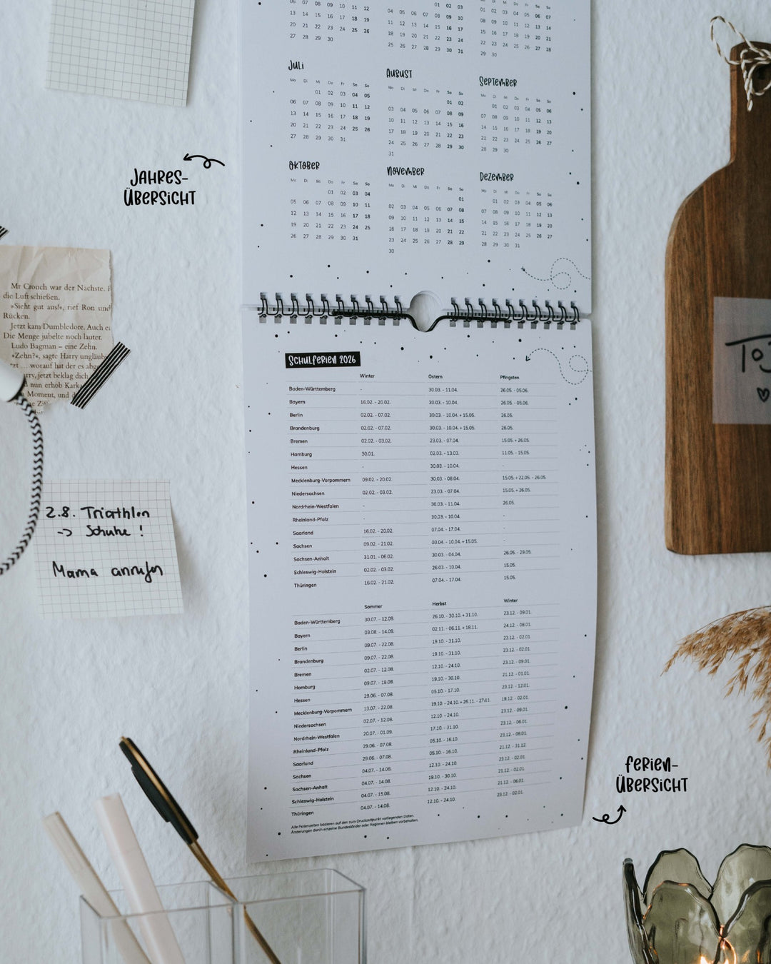 Minimalistisches, modernes Layout für klare Planung
