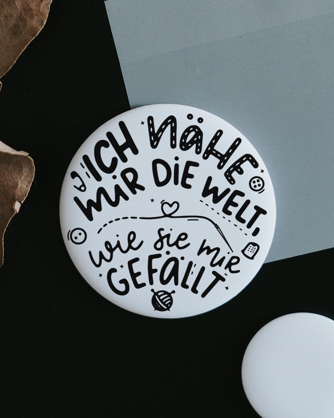 Ich nähe mir die Welt · groß Magnet Heldenglück