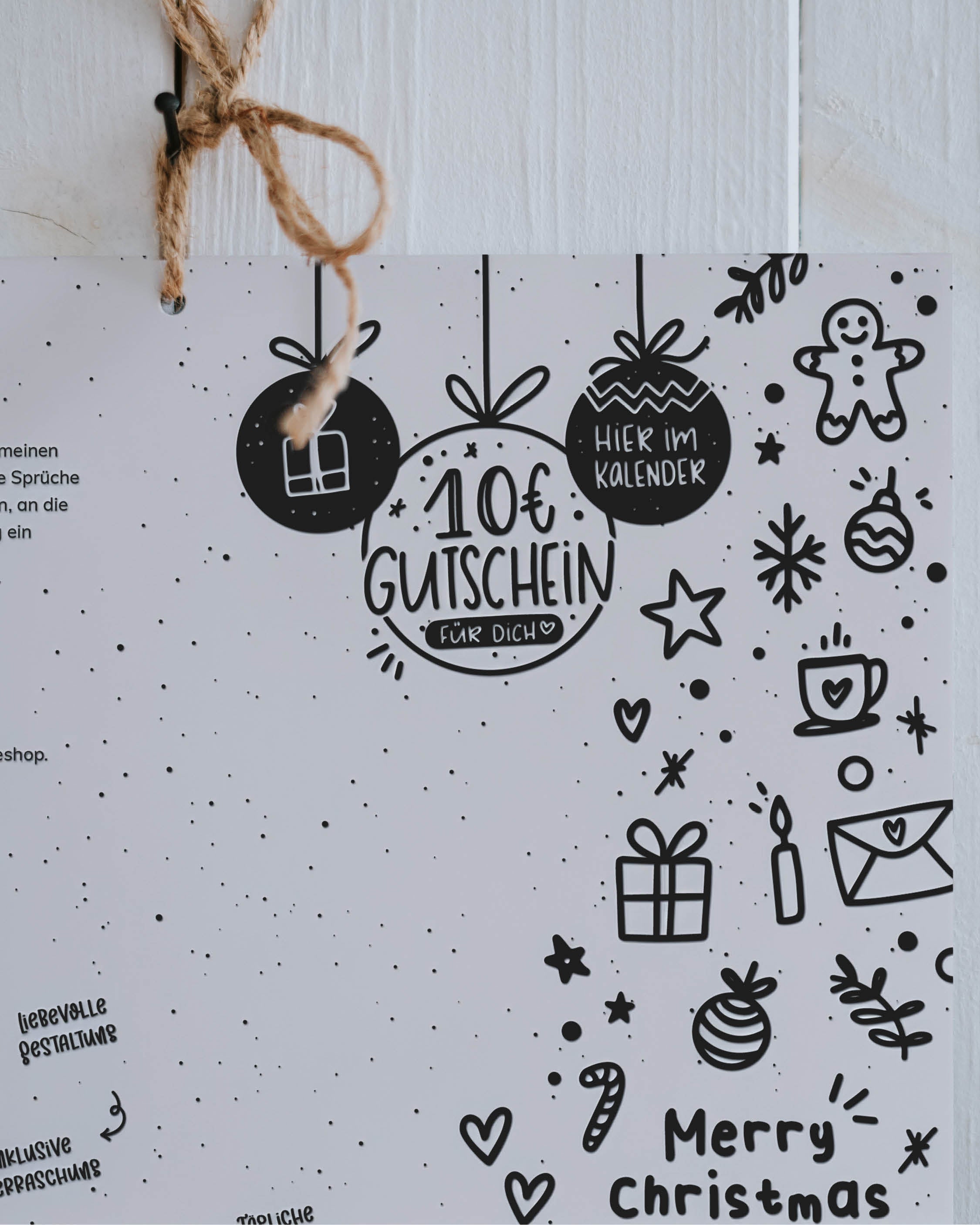 Kalender mit 24 kleinen Sternen voller Inspiration – ein täglicher Begleiter durch den Dezember.
