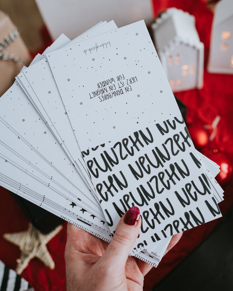 24 Karten voller Weihnachtszauber – liebevoll gestaltetes Adventskalender-Set zum Selbstgestalten und Verschenken